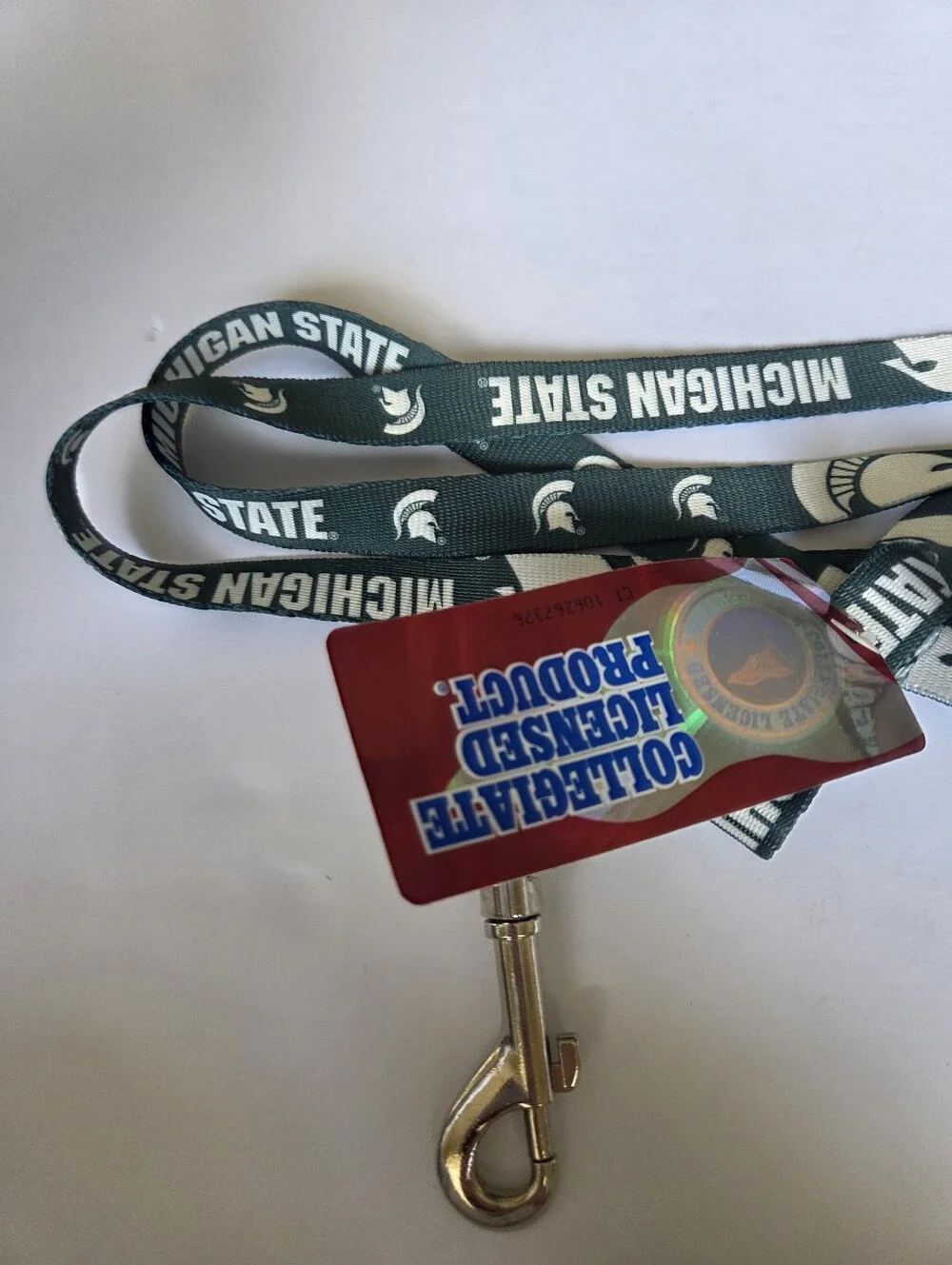 Michigan State Dog Leash NWT Spartans Logo Heavy Duty Nylon 3/4